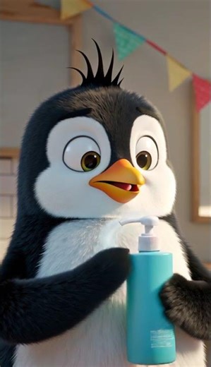 Penguin worried about Dandruff