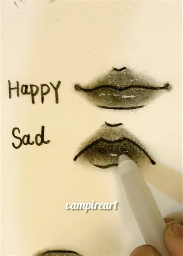 lips tutorial ❤#Vampireart #drawing #shortvideo