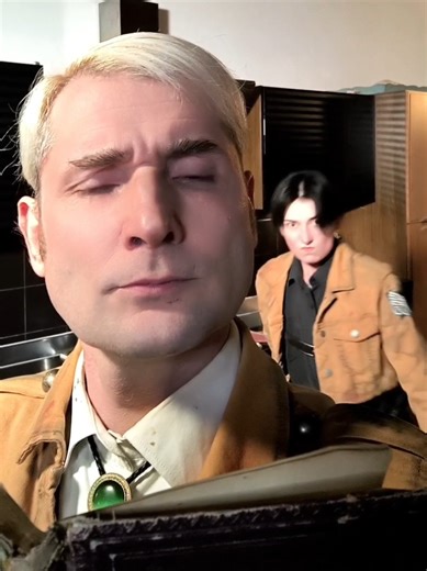 Don't tell anyone. 🤫 (Eruri AU, Cosplay) #eruri #levi #erwinsmith #aot #cosplay