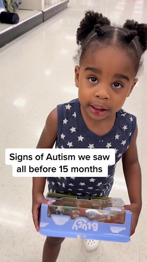 Saw all of these signs happened along with a major developmental regression #earlysignsofautism #autismawareness #autsitiktok #autizzy #toddlersoftiktok #blackandautistic #blackandneurodivergent #blackfamilytiktok #blackfamiliescanrelate | Autism Family