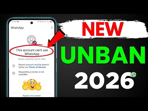 Whatsapp Ban Problem New 2026 ✅(100% Working) || This account can't use Whatsapp New 2026