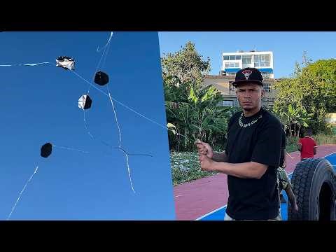 Flying a kite with the kids in my neighborhood (Yellow HD)