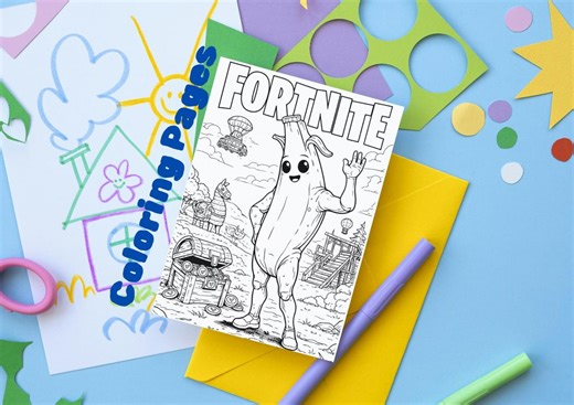 Battle Royale Coloring Pages for Kids | Gaming-themed Printable Coloring Book | Party Activity | Digital Download - Etsy