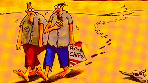 10 Hilarious Far Side Comics About Characters Lost in the Desert