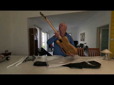 Unboxing "Haze" Orange Tele style Guitar. Part 1.