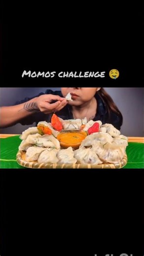 ASMR MOMOS EATING CHALLENGE MUKBANG #foodchallenge #mukbangn #momoslover #momos #food #asmreating