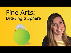 Fine Arts: Drawing a Sphere - Drawing for Kids!