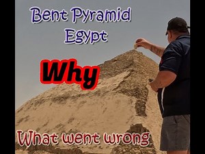 A detailed view of Egypt's Bent Pyramid