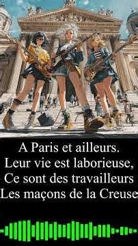 Les maçons de la creuse #plumesansvoix,#shorts #chansonfrancaise #creuse