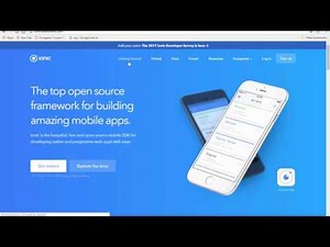 Installation of Nodejs, Cordova, Ionic and Ionic Tabs Application