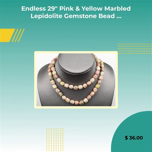 The ultimate statement piece has arrived. Introducing the Endless 29 Pink & Yellow Marbled Lepidolite Gemstone Bead Strand Necklace—a masterpiece of elegance that captures the essence of sophistication. Crafted from exquisite lepidolite beads, this necklace not only radiates vibrant colors but also embodies the transformative power of luxury. Imagine draping yourself in this captivating design, elevating any ensemble from casual to extraordinary, while experiencing the serene energy of the gemst