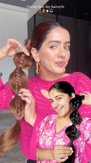 Easy Braid Hairstyle in 2 Mins🌸✨ #shortsfeed #hairstyle #hairstyles #braids