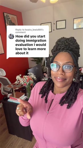 Replying to @keaira_lewisMA great question Keaira! I hope this helps!!! Would love to have you inside our future cohorts! ⚖️✨👩🏽‍💼 IEGA!!! I’ll be showcasing some testimonials this week! Make sure you’re following me! #lcsw #lpc #dsw #immigrationevaluations #forensicmentalhealth