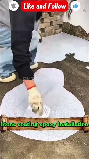 Stone coating epoxy installation