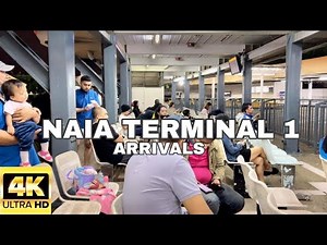 #NAIA Terminal 1| Waiting Area | Arrivals | Manila 🇵🇭| Walking Tour | #Len TV Vlog [4K]
