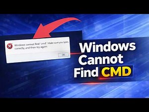 How to Fix “Windows Cannot Find CMD” Error | cmd.exe Not Found Fix (100% Working)