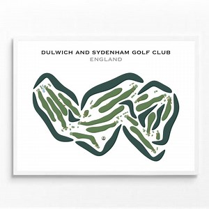 Dulwich & Sydenham Golf Club, England | Golf Course Map, Golf Map, Golfer Gift for Him, Scorecard, Golfer Boyfriend Gift, Art Print Decor - Etsy Australia