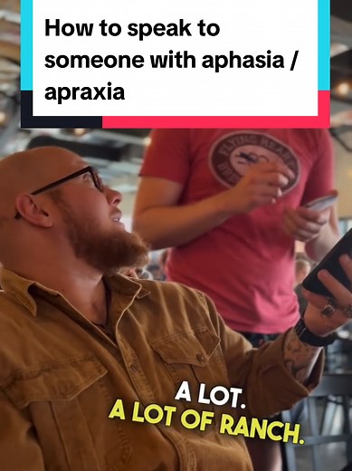 Inclusion is important! When you have #aphasia and #apraxia it can be really frustrating when people ask your friends or family what you want to order instead of addressing you. This was a great example of awesome customer service and how to treat someone with a disability. #tbisurvivor #speechtherapy #teamsethfoundation
