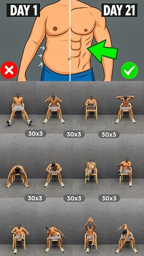 586K views · 2.3K reactions | Chair workout at home Do All Exercises 30 Reps of 3 Sets #fitness #fitnessmotivation | Prem Kumar | Facebook