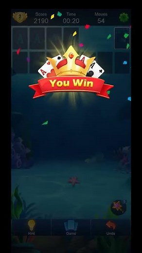 Fun and Easy! 🐳 The Classic Solitaire Game! Beautiful Designed Ocean Theme!