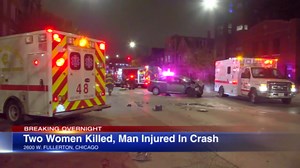 2 women killed, man injured, in vehicle crash in Logan Square: police