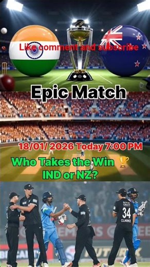 Who Takes The Win 🏆 IND vs NZ? #indvsnz #indiawinner🎉🎉❤️🤘 #winner 3d odi match