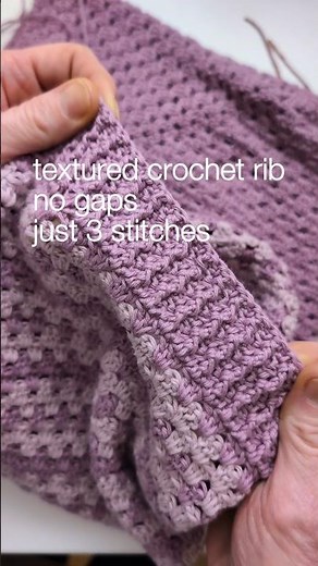 Perfect Crochet Ribbing #crochet #crochettutorial