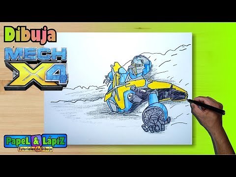 Cómo Dibujar a Mech X4 destruido Paso a Paso