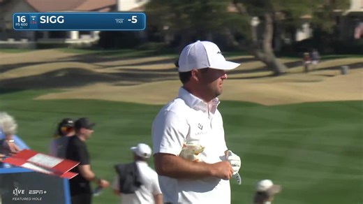 Greyson Sigg | Round 3 | 16th hole | Shot 1 | 2025 The American Express