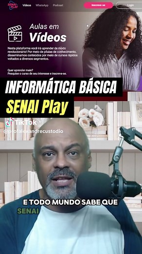 Cursos Gratuitos de Informática Online no SENAI Play