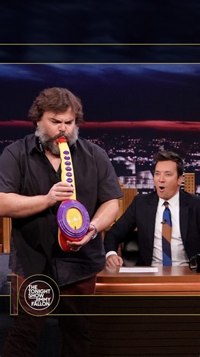 #JackBlack performs his legendary Sax-A-Boom! #Tonight10 #FallonTonight #FallonFlashback | The Tonight Show Starring Jimmy Fallon