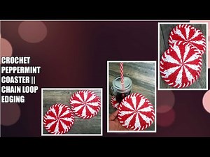 How To Crochet Peppermint Coaster