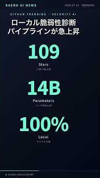 Vulnerability assessment for effectively zero cost, 109⭐ in 3 days
