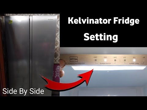 Kelvinator side by side refrigerator demo