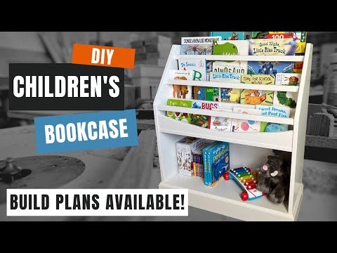 Making a children's bookcase DIY woodworking - Build plans available!