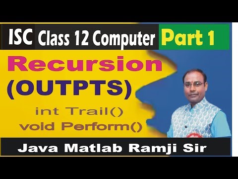 Very Important Recursion Output Questions Part 1 | ISC Computer Science Class 11, 12,