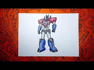 Aprende a dibujar a Optimus Prime de Transformers paso a paso