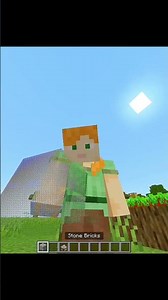 How to make stone bricks without smelt cobblestone #gaming #minecraft