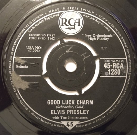Elvis Presley With The Jordanaires - Good Luck Charm