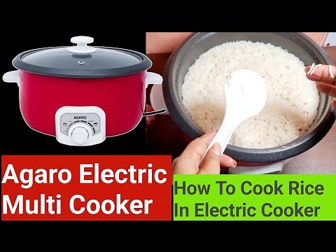 Agaro Electric Multi Cooker Unboxing, Review And Demo | How To Cook Rice In Electric Cooker