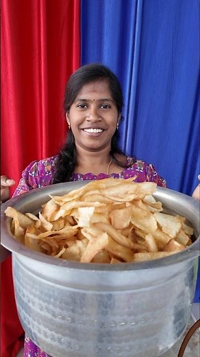 😍 Family Chips Vlog | Namma Kudumbam Together Making Home Chips #shorts