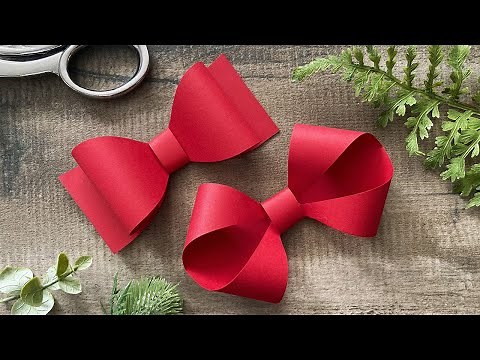 Two Easy Paper Bows | Paper Craft Ideas