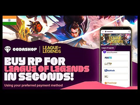PURCHASE LEAGUE OF LEGENDS RP ON CODASHOP WITH SPECIAL DISCOUNT, OFFERS & EASY PAYMENT METHODS