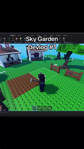 Roblox Sky Garden Devlog #1: 3 Hours Progress