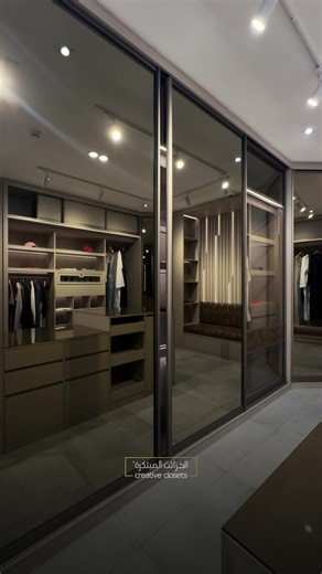 Soft closing, precise balance, smart engineering in every movement. Visit our showrooms in the UAE, Bahrain, and Oman and benefit from a free design consultation. #ClosetCreative #WardrobeDesign