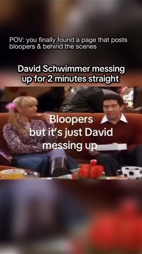 Bloopers & Behind The Scenes on Instagram: "David Schwimmer is an American actor, director, and producer best known for his role as Ross Geller on the hit television sitcom Friends. Airing from 1994 to 2004, Friends became one of the most beloved shows in television history, and Schwimmer’s portrayal of Ross — the lovable yet awkward paleontologist — earned him widespread recognition and critical acclaim. His comedic timing, expressive delivery, and on-screen chemistry with co-star Jennifer Anis