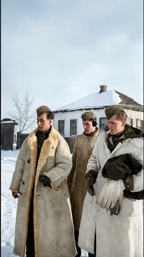 1943 Eastern Front Winter Warfare | Restored WWII Footage in 4K #cinematicshorts #history