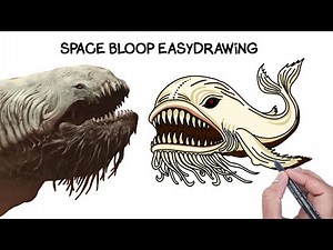 How To Draw Space Bloop Very Easy