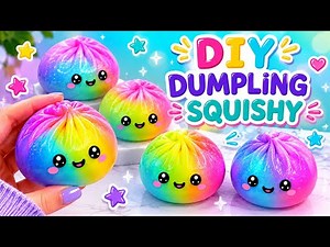 😲DIY Viral Dumpling Squishy🌟Making at home /How to make squishy / Easy Craft Ideas/ Satisfying ASMR
