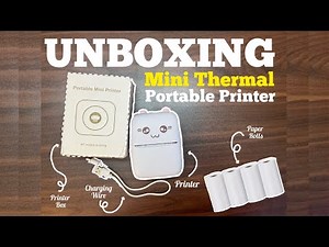 Mini Portable Thermal Printer Unboxing & Review | Inkless Pocket Printer for Notes & Stickers